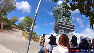 Thai GF thanks BF by jerking and riding