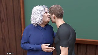MissKitty2K teaches a lesson at Lust Academy with intense animation