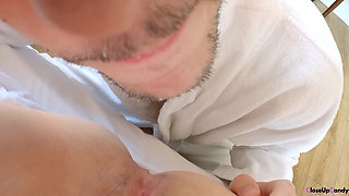 Licking Sweet Unshaved Pussy Until Wet Orgasm - Extreme Close up Asmr Anal and Pussy Licking