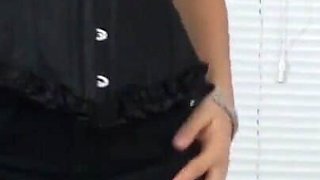 A super sexy Sofia Cucci in sexy mesh outfit