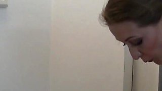 Latex MILF Mistress Foot-hand-milking!