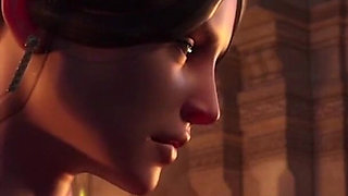 Sensual Dance of a Hot Redhead