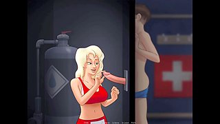 Gloryhole adventures in the switching apartment with Dirty Gamesxxx