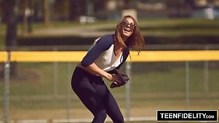 TEENFIDELITY - Kirsten Lee Creampied By Softball Coach