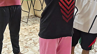 Boxing Coach and Student Fucks Stepmother and Stepdaughter