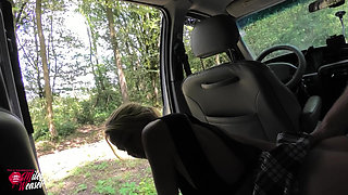 Hot Blonde Bitch Fucked Outdoors in a Car!!!
