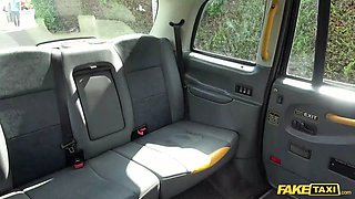 Fake taxi adorable candice nailed after a banana in her cunny