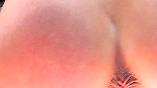 Amateur blondie solo anal masturbation