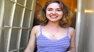 Giggly College Girl First Time Anal & Blowjob - Amateur Casting with Ben Dover