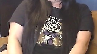 Smoking MILF Just in T-shirt
