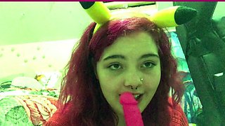 Great Big Boobs On Masturbating Redhead