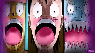 Horny Bonney Had Group Sex with Luffy, Jinbe and Chopper on Egghead Island one Piece