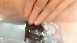 I Stretch My Tight Pussy with a Black Cock