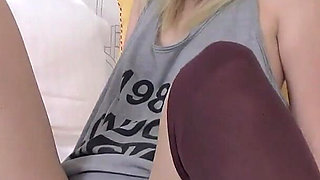 Cute 18 Year Blonde Vicky Does Another Porn Casting