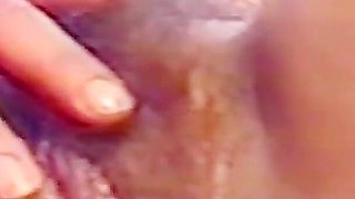 My husband records me while I smoke with my big hairy pussy