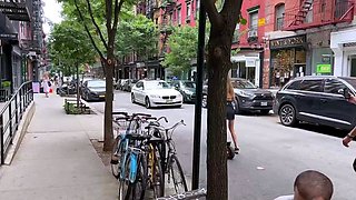 Public amateur blonde with huge boobs paid for toilet sex