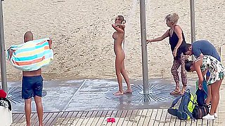 Depraved Nude On The Beach In Barcelona 5 Min With Monika Fox