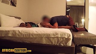 Raunchy big bootie African teenage gets no rest