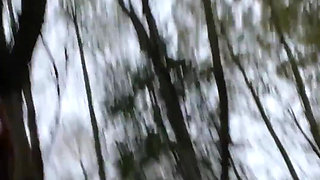 Outdoor Hairy Pussy Flashing Fingering