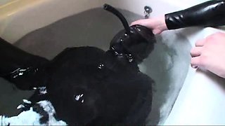 Amateur cd in latex fucked