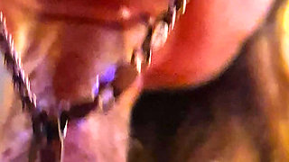 Deep throat shows off the prize and gulps it down