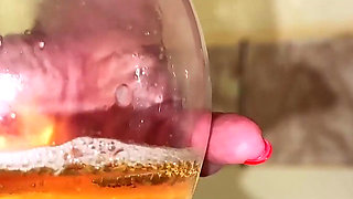 Sperm Drain #4. French MILF Makes a Sexy Aphrodisiac Cut of Your Cum and Her Squirt. Dirty Fetish