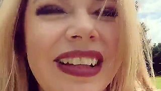 MILF Issues of My Throbbing Kitty After Mowing the Lawn on My Big Ride on Mmm