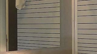 Long Legs Cute Beauty College Girl in a School Uniform Mini Skirt Flashes Pussy and Ass in Black Stockings