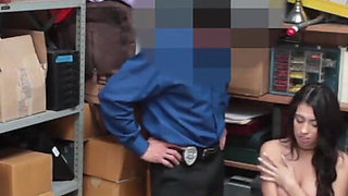 LP officer apprehended and rammed perky tits crook