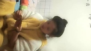 Cute amateur Asian web cam girl teases her great body