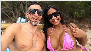 Antonio Mallorca And Jenna Wicked - Big Tits Thai Bombshell Gets Picked Up In Public Beach