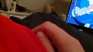 Skinny brunette MILF sucks and fucks a big cock
