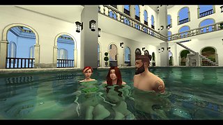 The Blissful Simmers_sims Fuck Fest at the Spa
