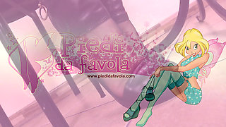 Super-hot Bianca Dressed as Sexy College Girl with Black Sheer Stockings