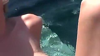 Gorgeous blonde banged by the pool