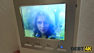 Debt4k. she didn't expect to have so much joy with a collector