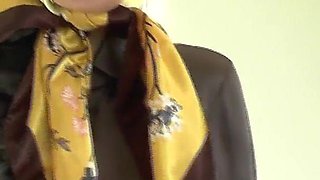 Lady Victoria Valente Shows Elegant, Colorful Silk Scarves