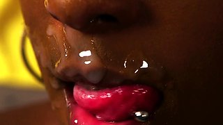 Jemeni loves it Anal Black and Ebony Bukkake Interracial POV