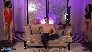 Russian FFM sex orgy hot video