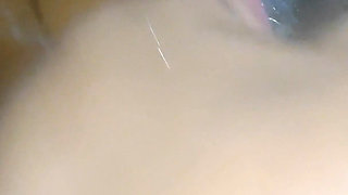 Messy Spit Deepthroat Dripping on Her Big Tits