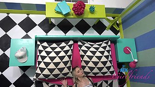 One day with petite fair-haired teen Chloe Temple