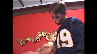 The Very Slutty and Busty Stepaunt Takes Her Nephew's Big Cock to Bed