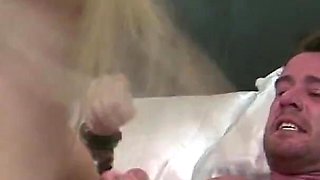 Shy wife Brittany Bardot takes the massive cock of Luke Hotrod for a ride