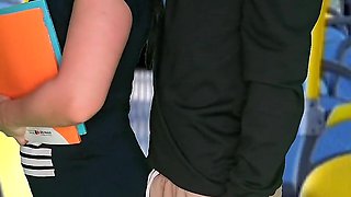 Student Humped and Fucked Inside the Bus in Public!