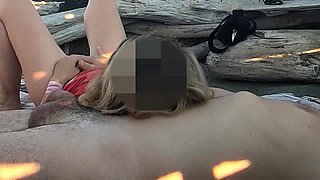 Pussy Flash - Stranger Caught My Stepdad Touching My P...a Beach and Jerked off His Dick - Misscreamy