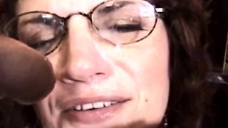 Wife With Glasses Gets a Threesome