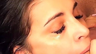 Double Penetration & Double Blowjob MMF Threesome - Hardcore Anal, Cum & Masturbation