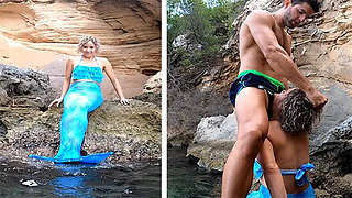Mermaid Slut Seduces Me to Suck My Dick while I was Sailing with Friends