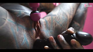 Workwear ass-fuck stretching solo jerking gapes and squirt