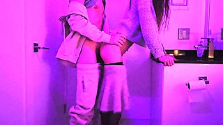 Teens Having Sex in a Club Toilet